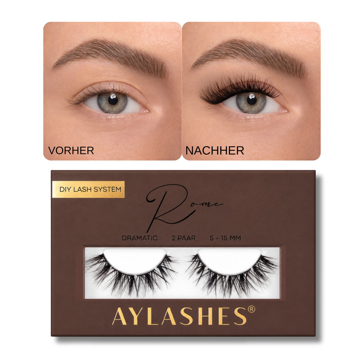Aylashes Fall It-Girl Lash Bundle | Cheerleader + Rome Duo + 1970