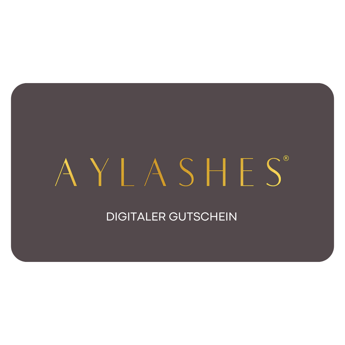 AYLASHES DIGITALER GUTSCHEIN