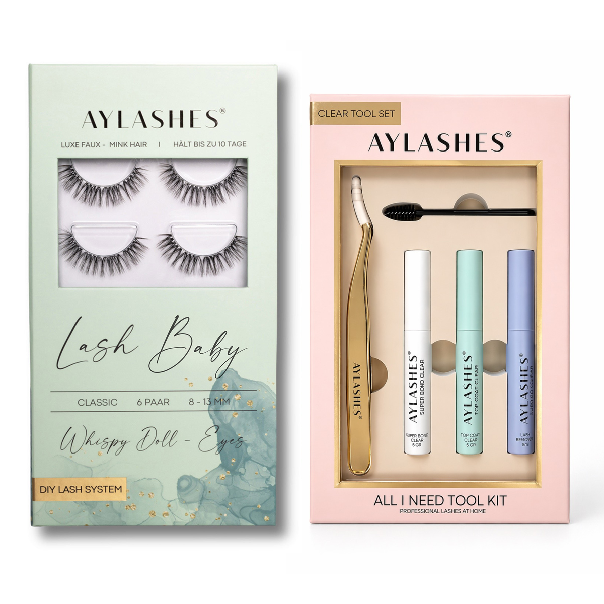 LASH BABY STARTER KIT (8mm-13mm) - Clear