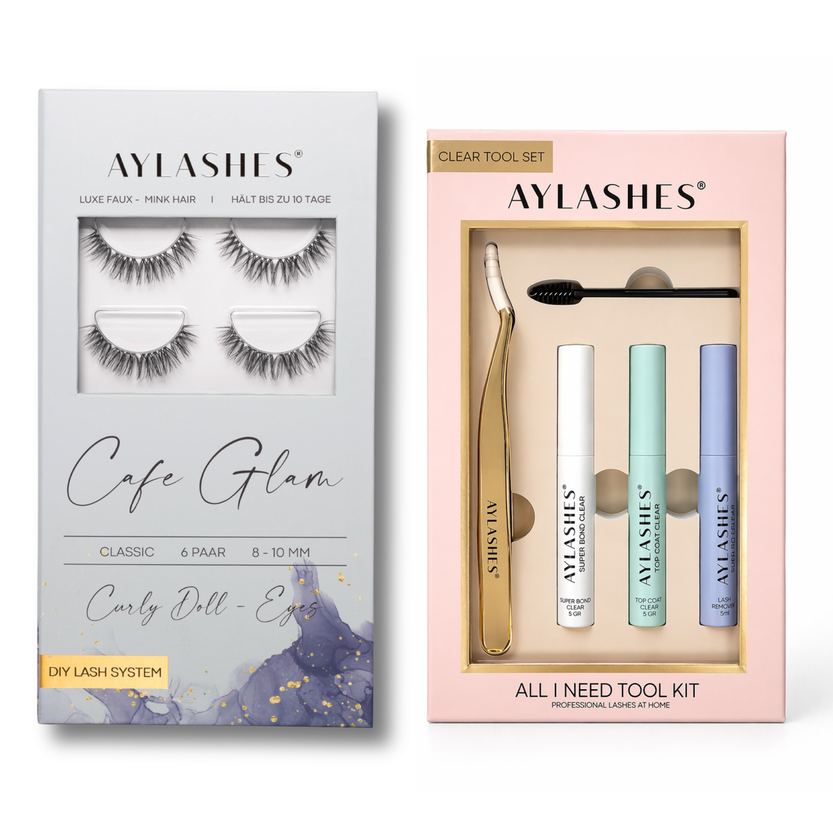 CAFE GLAM STARTER KIT (8mm-10mm) - Clear