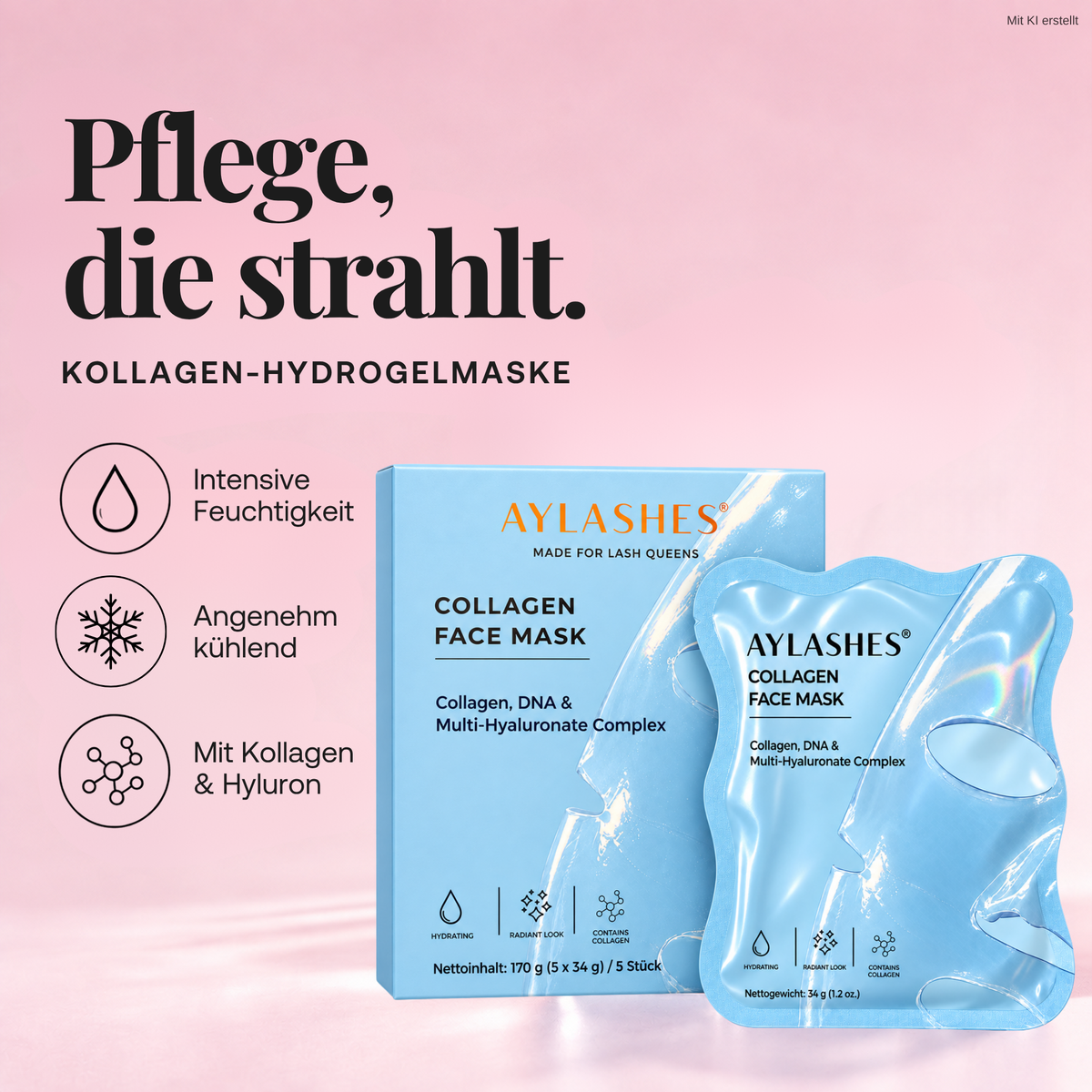 COLLAGEN PINK GLOW FACE MASK DNA+