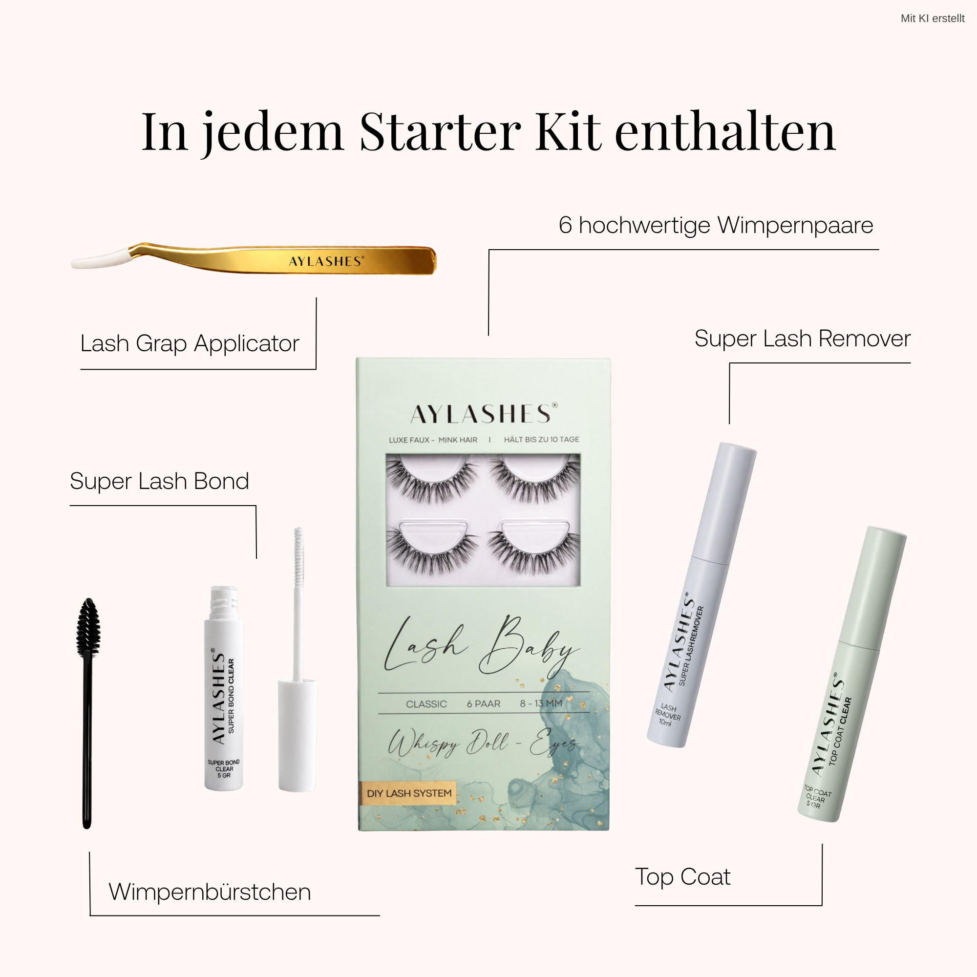 LASH BABY STARTER KIT (8mm-13mm)