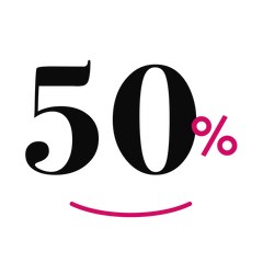 Ab 50 %